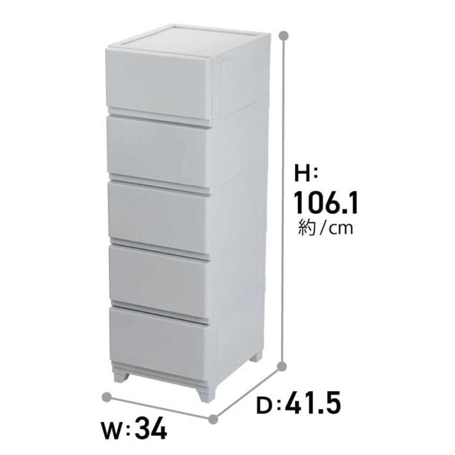 JEJ アステージ 壁付デコニーシーヴォ5段 幅34×奥行41.5×高さ106.1cm