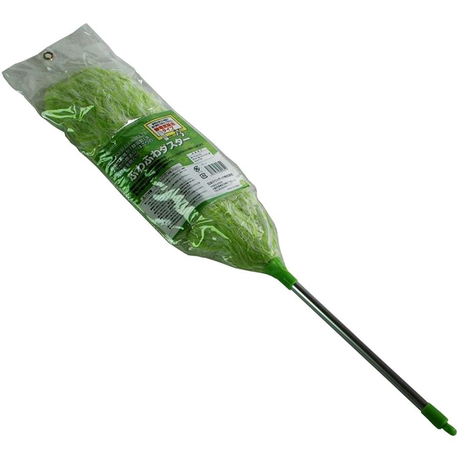 日本クリンテック ふわふわダスター グリーン 静電気除去タイプ