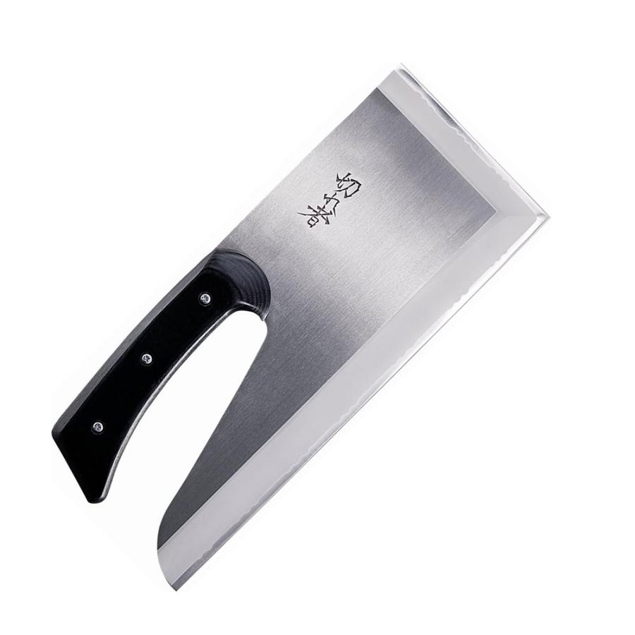 そば・麺切り包丁 ステンレス鋼製　切れ者 豊稔企販 切れ者 高級ステンレス鋼別型 麺切包丁 330mm [調理器具 そば