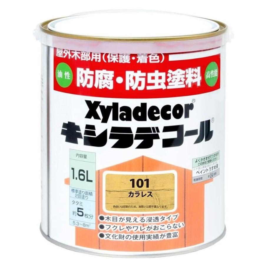 土日除く キシラデコール 16L #101 カラレス 注ぎ口付 大坂ガスケミカル 塗料 #105 大阪ガスケミカル キシラデコール カスタニ 16L （1缶から