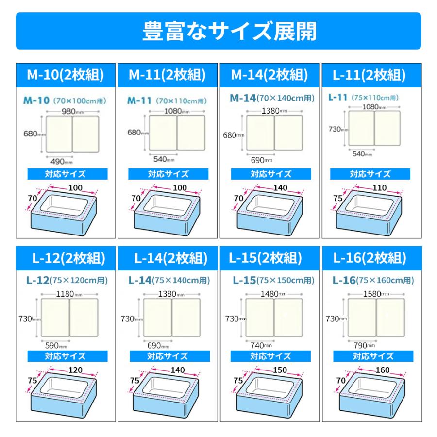 オーエ 組み合わせ 風呂ふた　78×138cm（3枚組） [ふろ 蓋 フタ 防カビ 抗菌 軽量 おすすめ] W-14｜yamakishi｜06