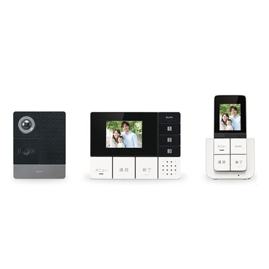 ELPA DECT方式ワイヤレステレビドアホン 親機&子機フルセットモデル
