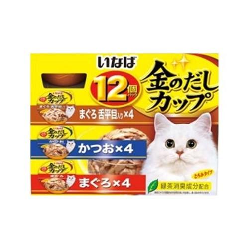 金のだし 【お取り寄せ】いなば 金のだしカップ 12個パック まぐろ