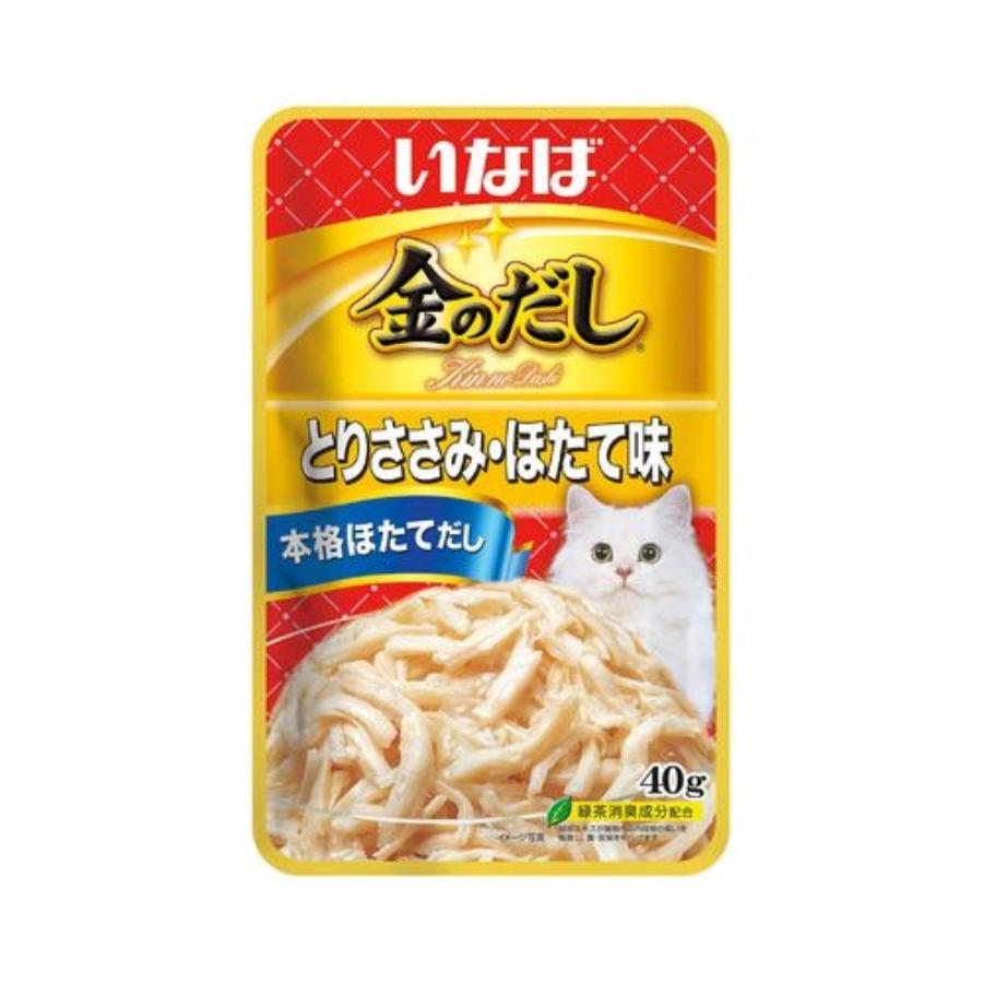 いなばペットフード 金のだし パウチ とりささみ・ほたて味 40g