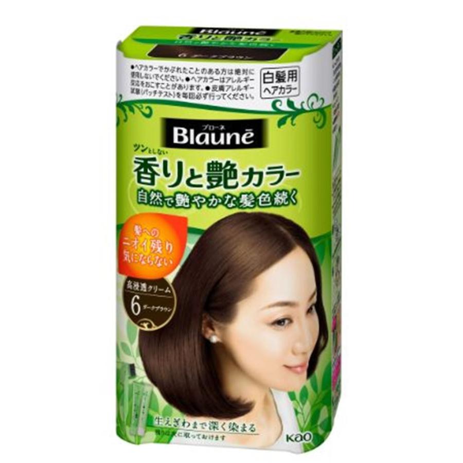 花王 ブローネ 香りと艶カラー クリーム[白髪用ヘアカラー 生えぎわ 色