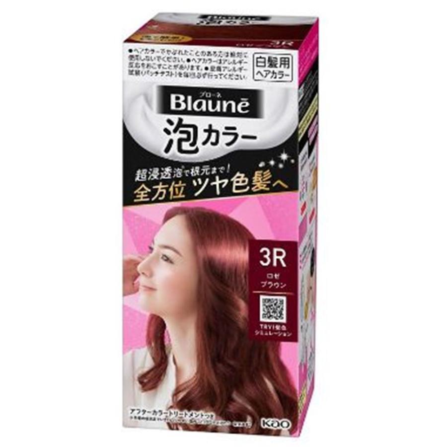 ブローネ 花王 泡カラー [白髪用ヘアカラー 簡単 根元 ツヤ色髪 染め