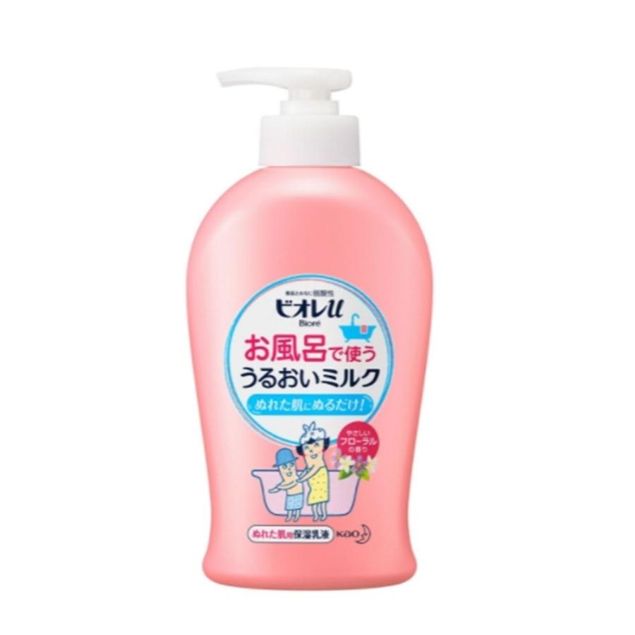 花王 ビオレｕ お風呂で使う うるおいミルク [ぬれた肌用保湿乳液] やさしいフローラルの香り｜yamakishi
