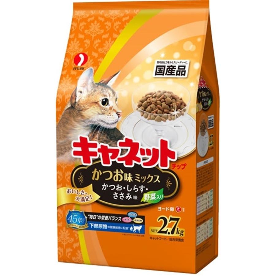 ペットライン キャネットチップ かつお味ミックス 2.7kg｜yamakishi