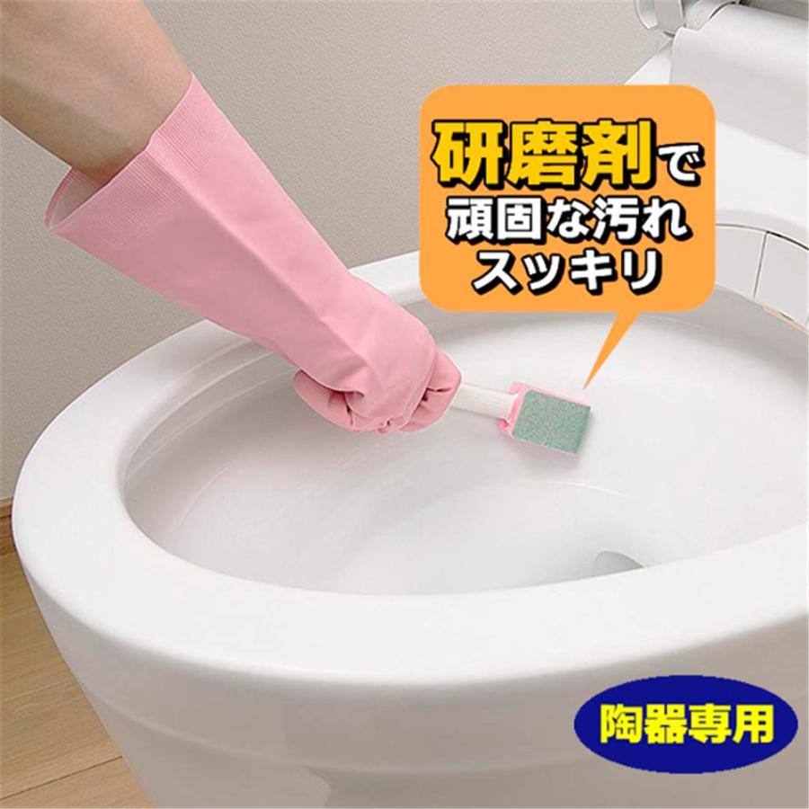 レック おまかせくださいトイレ用柄付 [トイレ 清掃 お掃除 ブラシ 除菌] S-733｜yamakishi｜03