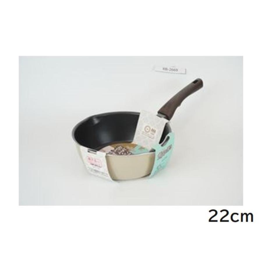 和平フレイズ ディアエクリュ 【IH対応】深型フライパン (22cm) [調理