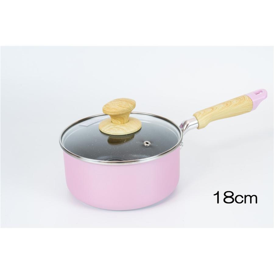 和平フレイズ チェロレ IH対応 片手鍋 ピンク 18cm [キッチン用品 料理