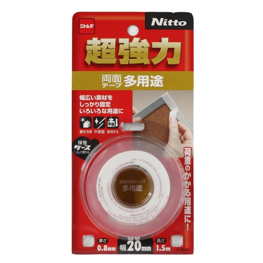 ニトムズ 超強力両面テープ 多用途 20mm×1.5m T4541 爆買 : ヤマキシヤフー店 - 通販 - Yahoo!ショッピング