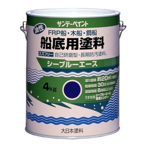 サンデーペイント 4906754043804 シーブルエース油性船底用塗料 ブルー 4K シーブルーエース油性船底塗料 4kg サンデーペイント（SUNDAY PAINT） シーブルーエース油性船底塗料