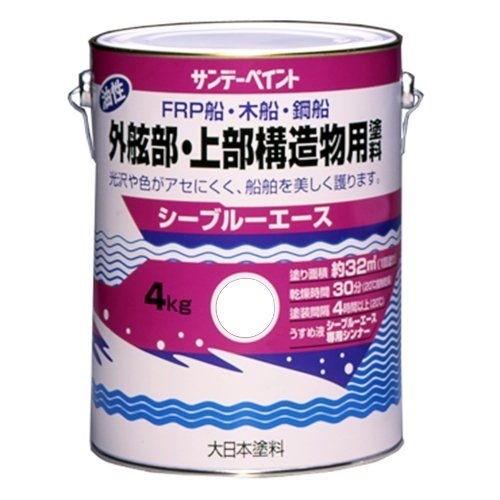 サンデーペイント 4906754043859 シーブルエース油性外舷部・上部構造物用塗料 白 4K 4kg シーブルーエース サンデーペイント（SUNDAY PAINT） シーブルーエース油性・外舷部