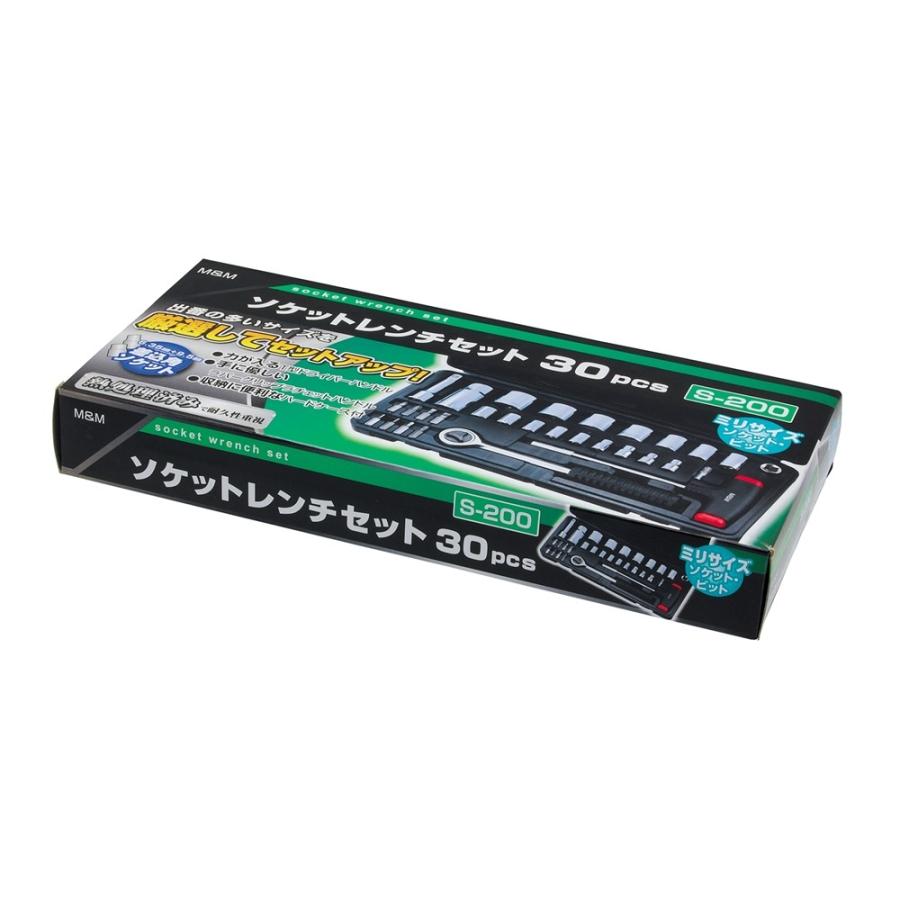 高儀（TAKAGI） M&M ソケットレンチセット 30pcs[工具 ネジ ボルト