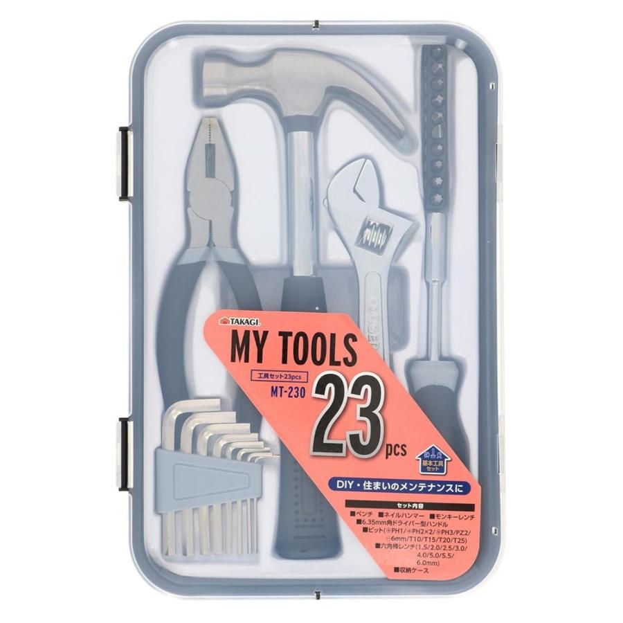 TAKAGI(高儀) マイツールズ 23PCS [工具セット DIY 作業 ペンチ ネイル