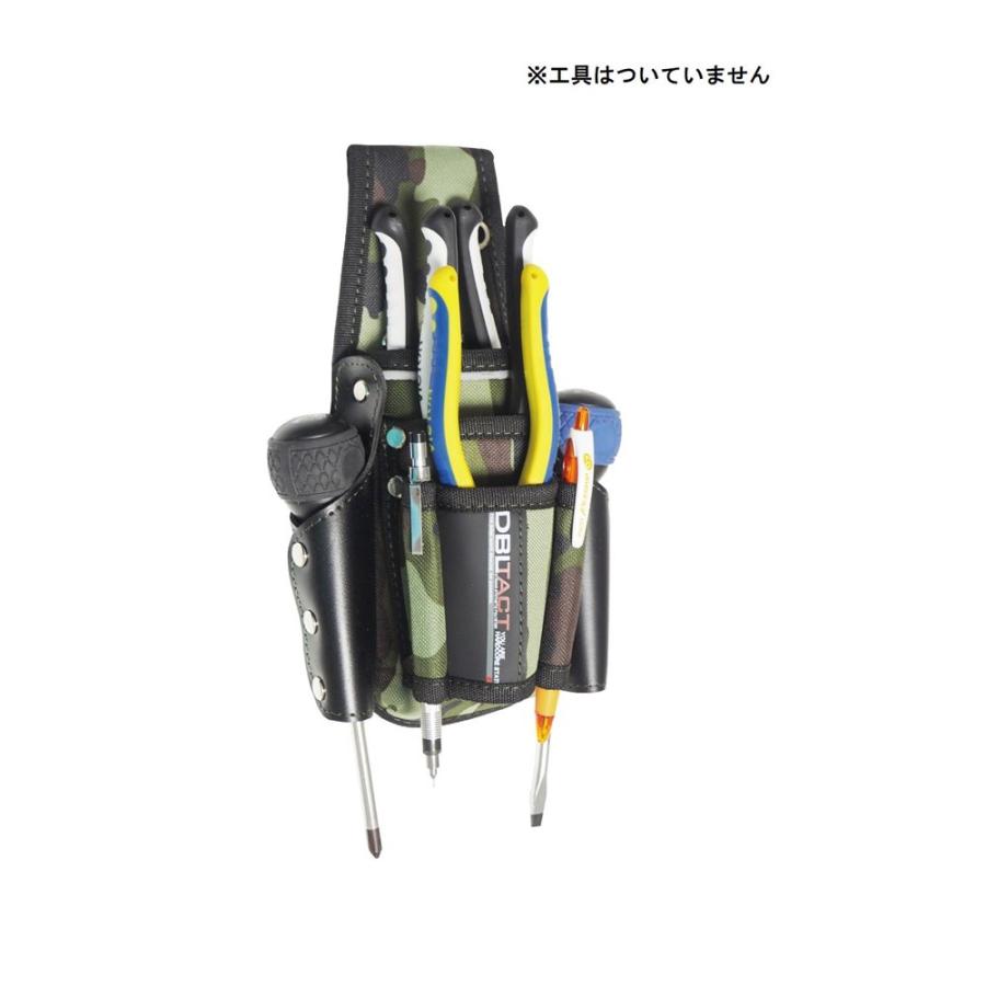 DBLTACT(ダブルタクト) ツールサック7P グリーン迷彩 [作業用品 工具
