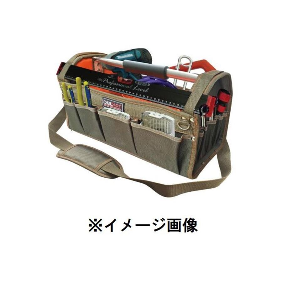 DBLTACT(ダブルタクト) オープンキャリーバッグ カーキ  [工具 作業用品 収納 道具入れ 使いやすい 持ち運び便利] DT-SRB-420KH｜yamakishi｜02
