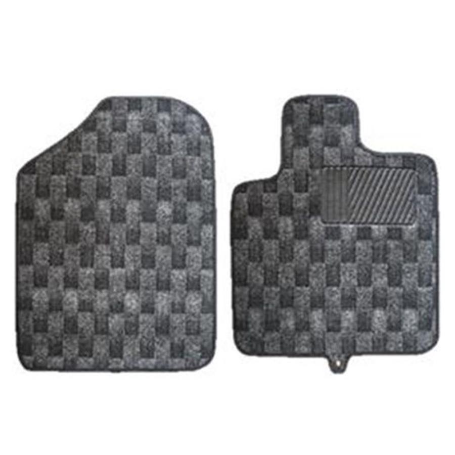 未来科学 ブロックフロントマットセット [車用品] PC-80433 ブラック