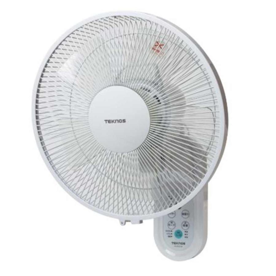 TEKNOS テクノス 30cmDCモーター壁掛けフルリモコン扇風機 5枚羽根
