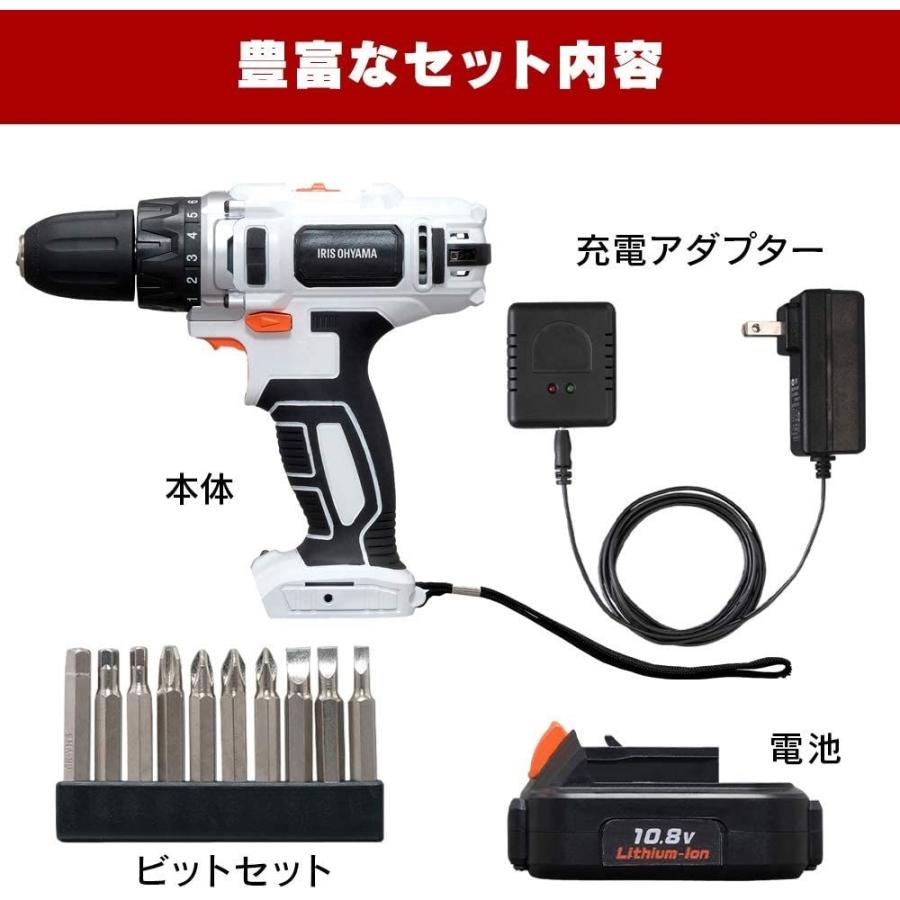 アイリスオーヤマ 充電式ドライバドリル JCD28 : ヤマキシヤフー店