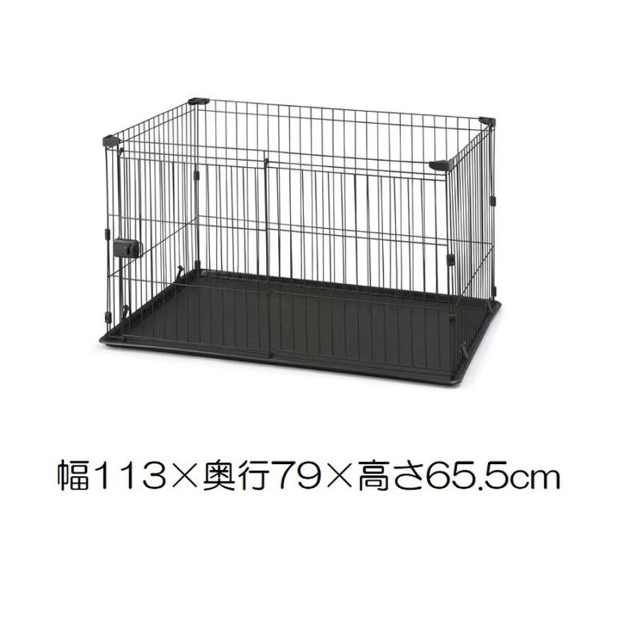 アイリスオーヤマ システムサークルトレー付き マットブラウン [犬用品 