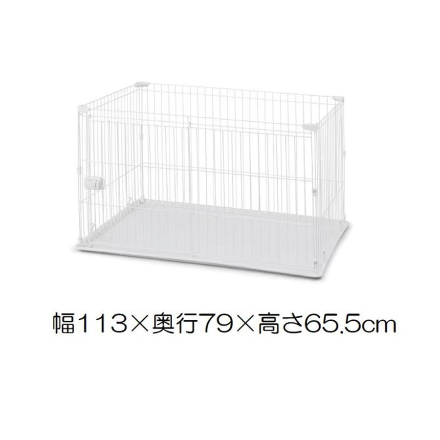 アイリスオーヤマ システムサークルトレー付き マットホワイト [犬用品 