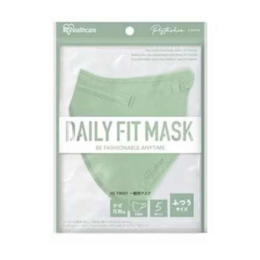 アイリスオーヤマ DAILY FIT MASK 立体 ふつうサイズ 5枚入り [マスク