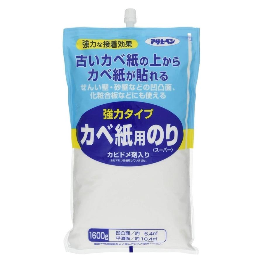 アサヒペン 強力タイプ カベ紙用のり [スーパー] 1600g : ヤマキシ