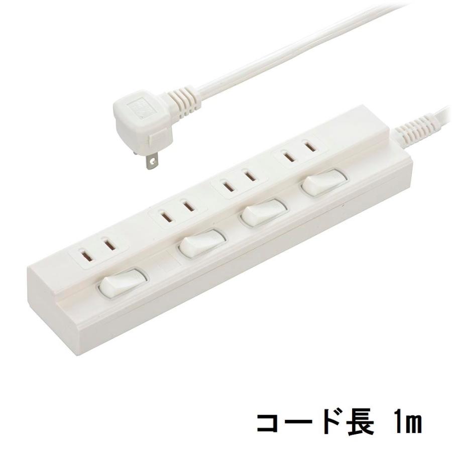 OHM オーム電機 節電タップ 4個口 1m [家電 コンセント 配線 OHM オーム電機 節電タップ 4個口 1m [家電 コンセント 配線