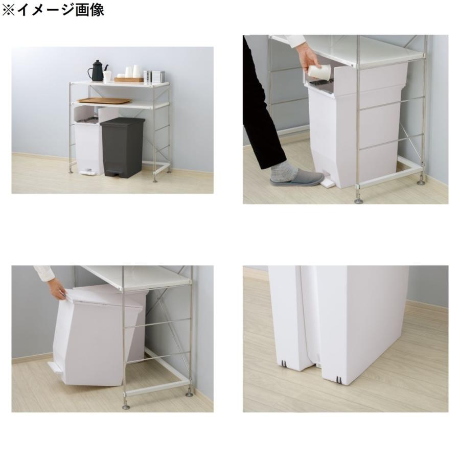 リス H＆H 棚下で使える ペダル ダストボックス 45L [ごみ箱 ゴミ箱 