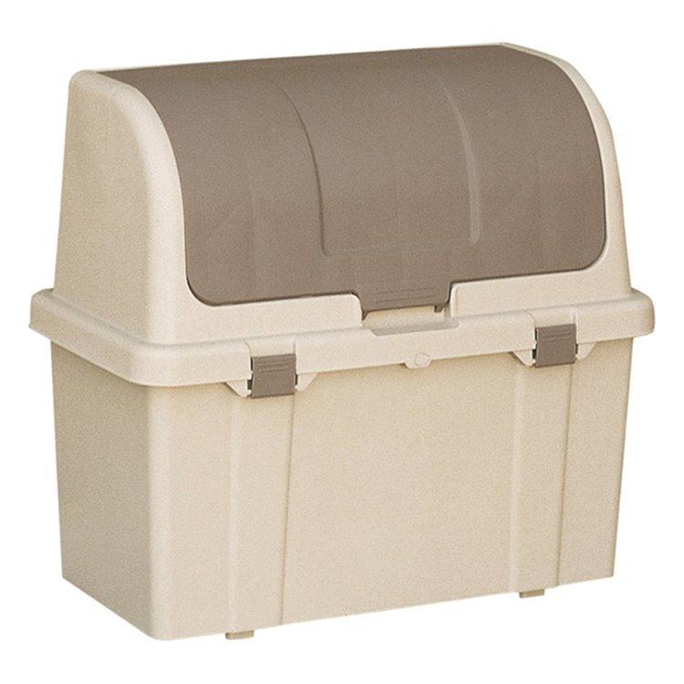 【良好品】 〔45L〕 大型ダストボックス/ポリバケツ 〔4個セット〕 ガンメタリック L』新品 『スーパーカン カバーセイバー付き 屋外 ゴミ箱、ダストボックス リッチェル ゴミ箱 屋外 大容量 分別ストッカー ベージュ W220C