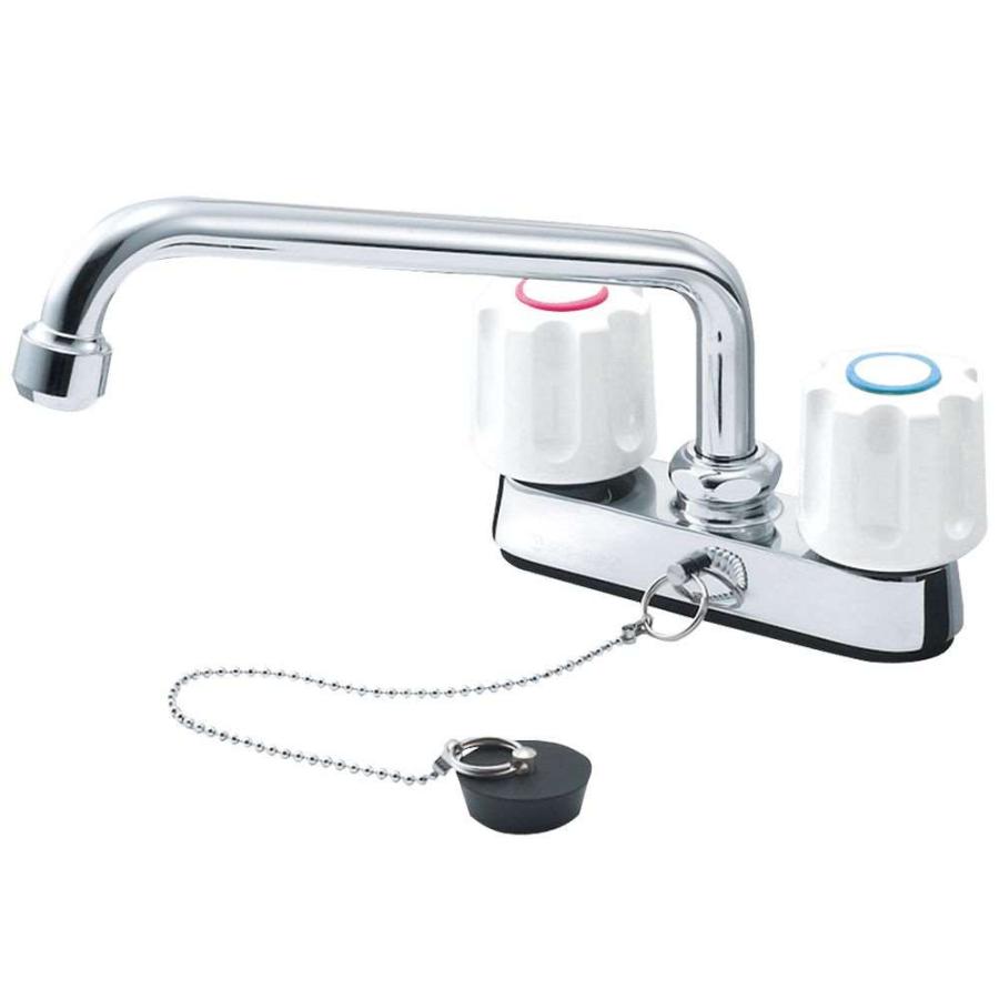 SANEI(水栓金具) SANEI ツーバルブ台付混合栓 共用形 ゴム栓付 SANEI(水栓金具) SANEI ツーバルブ台付混合栓 共用形 ゴム栓付