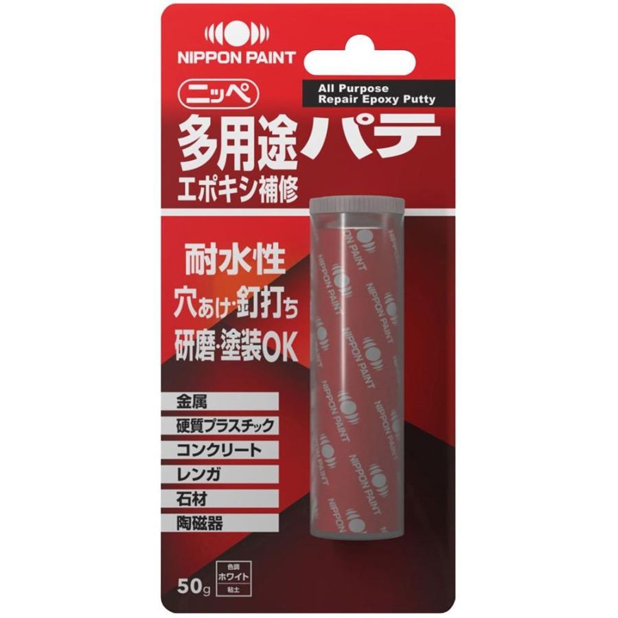 超お買い得な100本セット！約1/4価格設定の高性能エポキシ多用途パテ、保存可能 ニッペホームプロダクツ 多用途エポキシ補修パテ [接着剤 穴 ひび割れ
