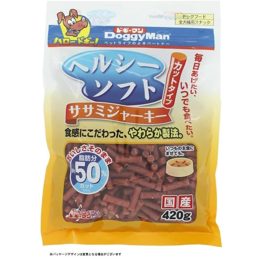 ドギーマン ヘルシーソフトササミジャーキー カットタイプ 低脂肪 チキン  [ドッグフード] 420g｜yamakishi