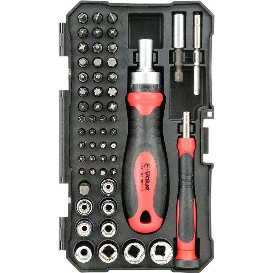 六角マルチドライバー E-Value マルチドライバーセット [工具 六角対辺6.35mm(標準) 六角対辺