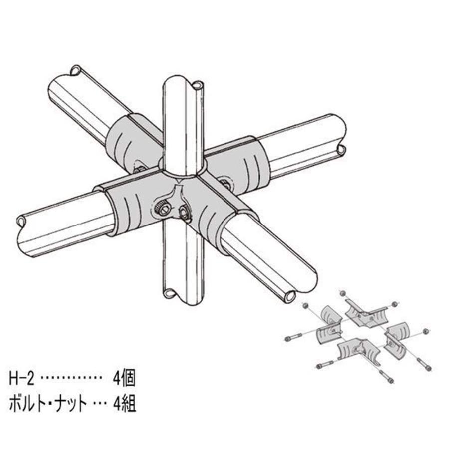 矢崎化工 ヤザキ Φ28用メタルジョイント [イレクターパイプ 組立 分解
