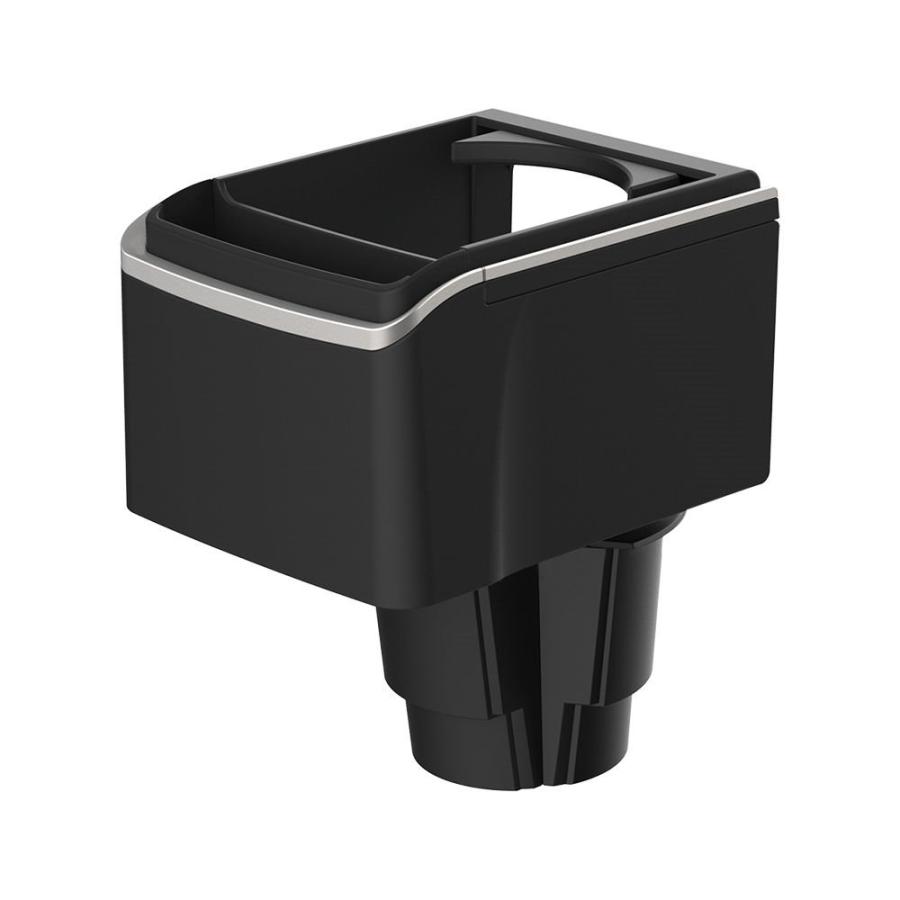 槌屋ヤック(YAC) スライドWドリンク GR [ドリンクホルダー カー用品 車