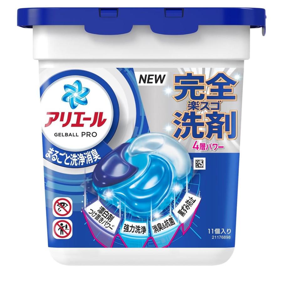 P&G アリエール ジェルボール プロ 本体 [洗濯 洗剤 すすぎ1回 消臭