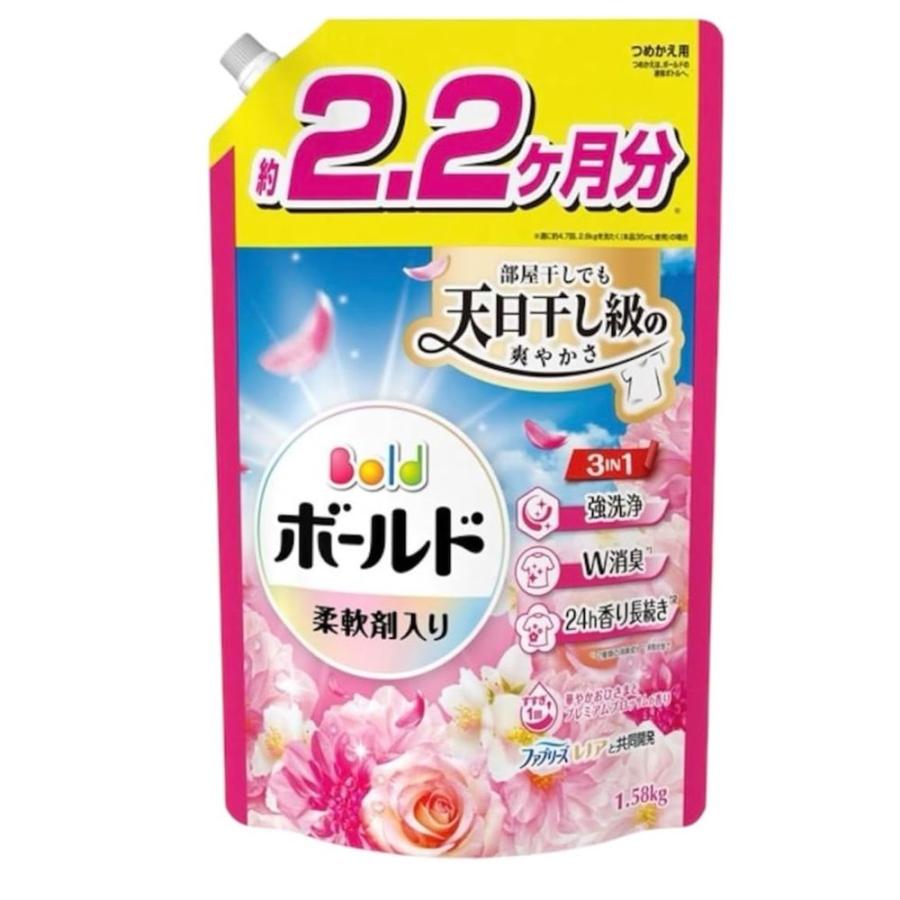 P＆G　ボールド　フラワーサボン ／ ブロッサム　400g　各15袋　計40袋 P&G ボールドジェル 華やかプレミアムブロッサムの香り つめかえ用