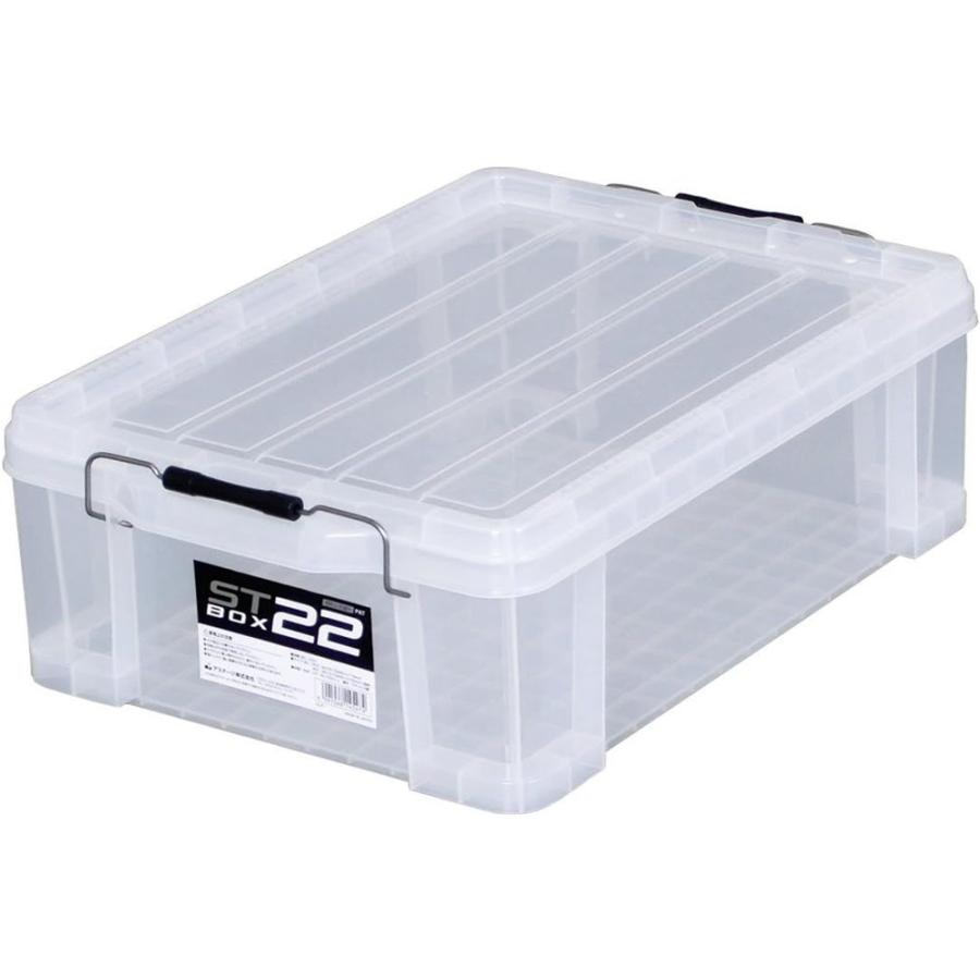 JEJアステージ (ASTAGE) ST BOX クリア [収納 コンテナボックス ケース 工具入れ 道具入れ アウトドア フタつき] #22C  【お一人様５点限り】 爆買（Yahoo!・ヤマキシヤフー店）