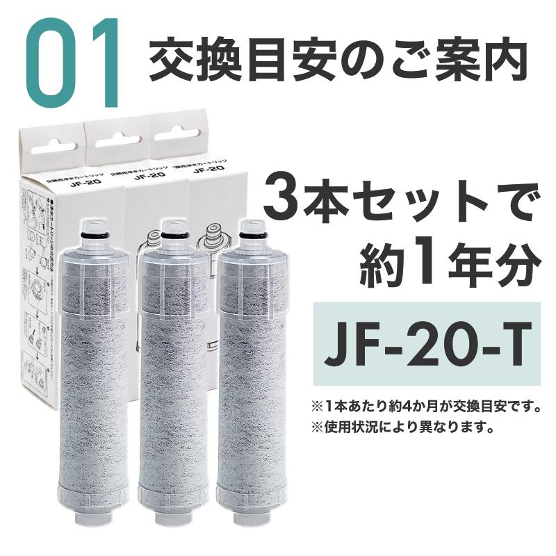 JF-20-T JF-20TK-SW SF-T20 JF20TTO JF20TK 浄水カートリッジ 一体型