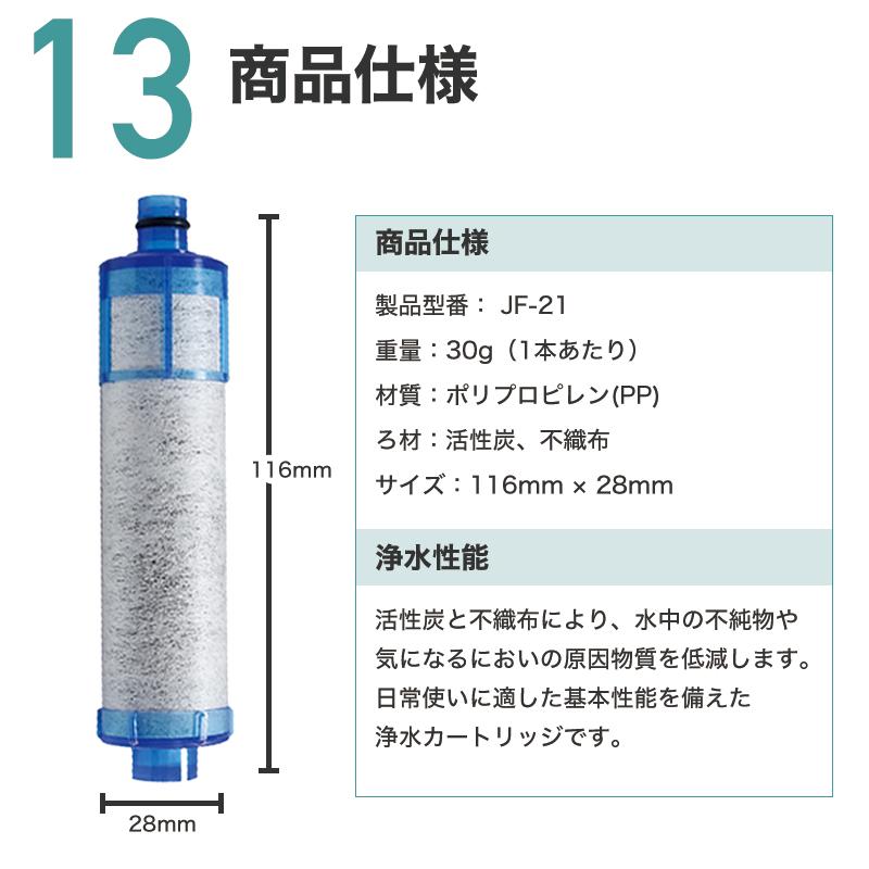 JF-21 浄水カートリッジ JF-20TK-SW SF-T20 JF20TTO JF20TK 対応 一