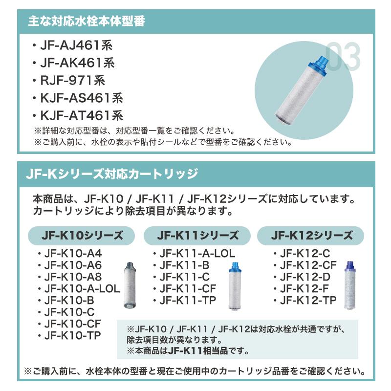 JF-K11-C 交換用浄水カートリッジ スタンダードタイプ JF-K12 JF-K11