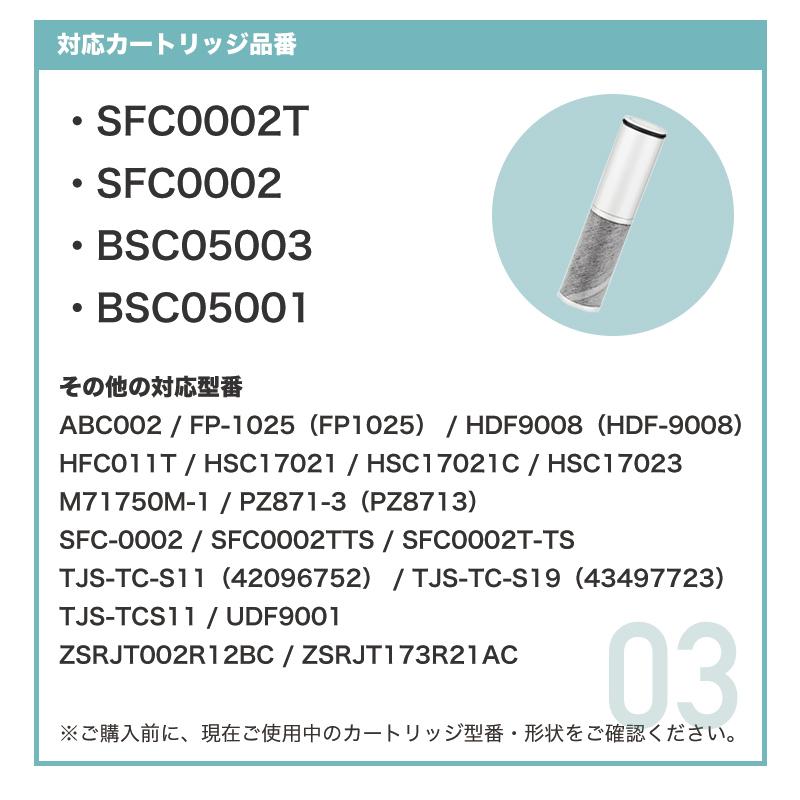 SFC0002 浄水器 カートリッジ BSC05003 SFC0002T SFC0002TTS