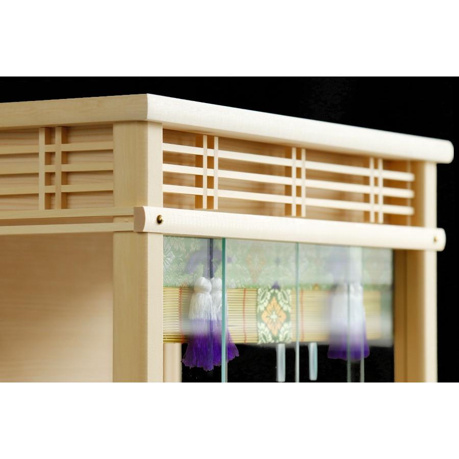 神棚 神具 仏具 やまこう 神棚 箱宮型 ガラスケース 大和錦のガラス宮