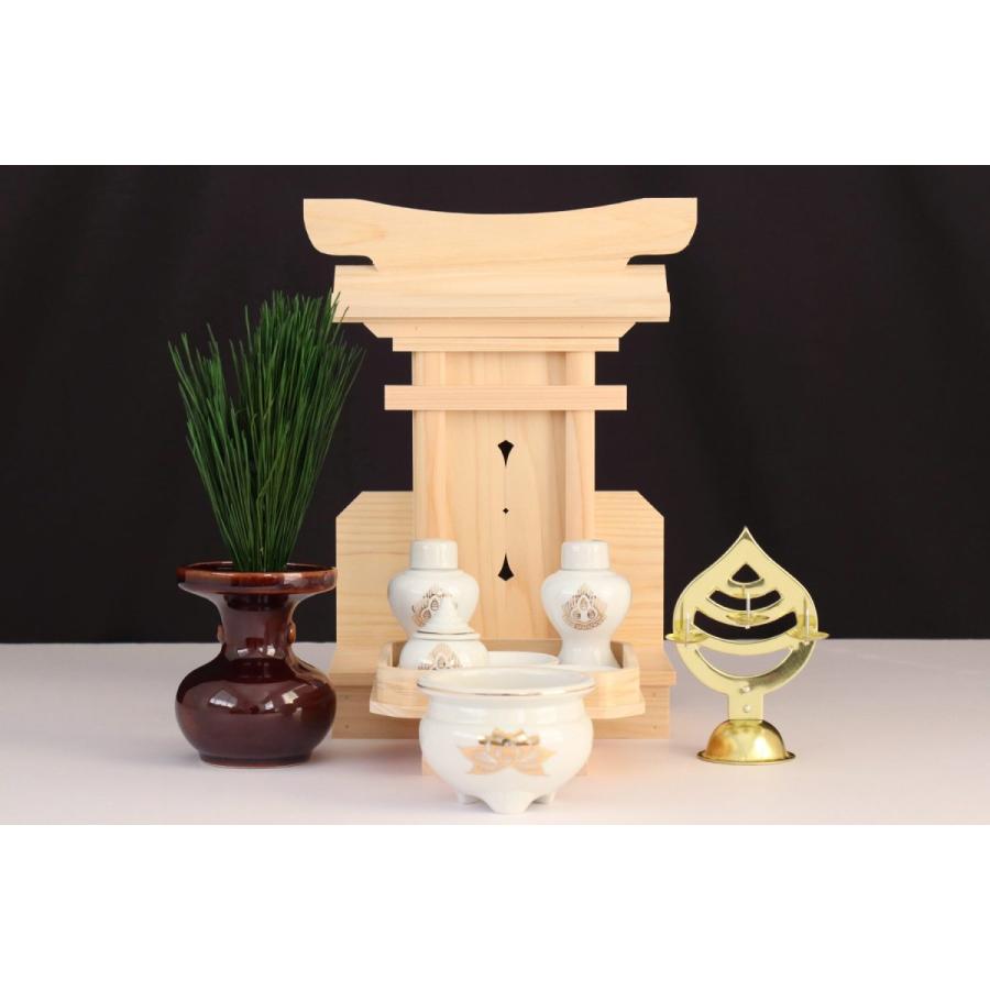 神棚 神具 仏具 やまこう 神棚セット 荒神宮 モダン 専用神具 榊 神棚 神具 仏具 やまこう 神棚セット 荒神宮 モダン 専用神具 榊