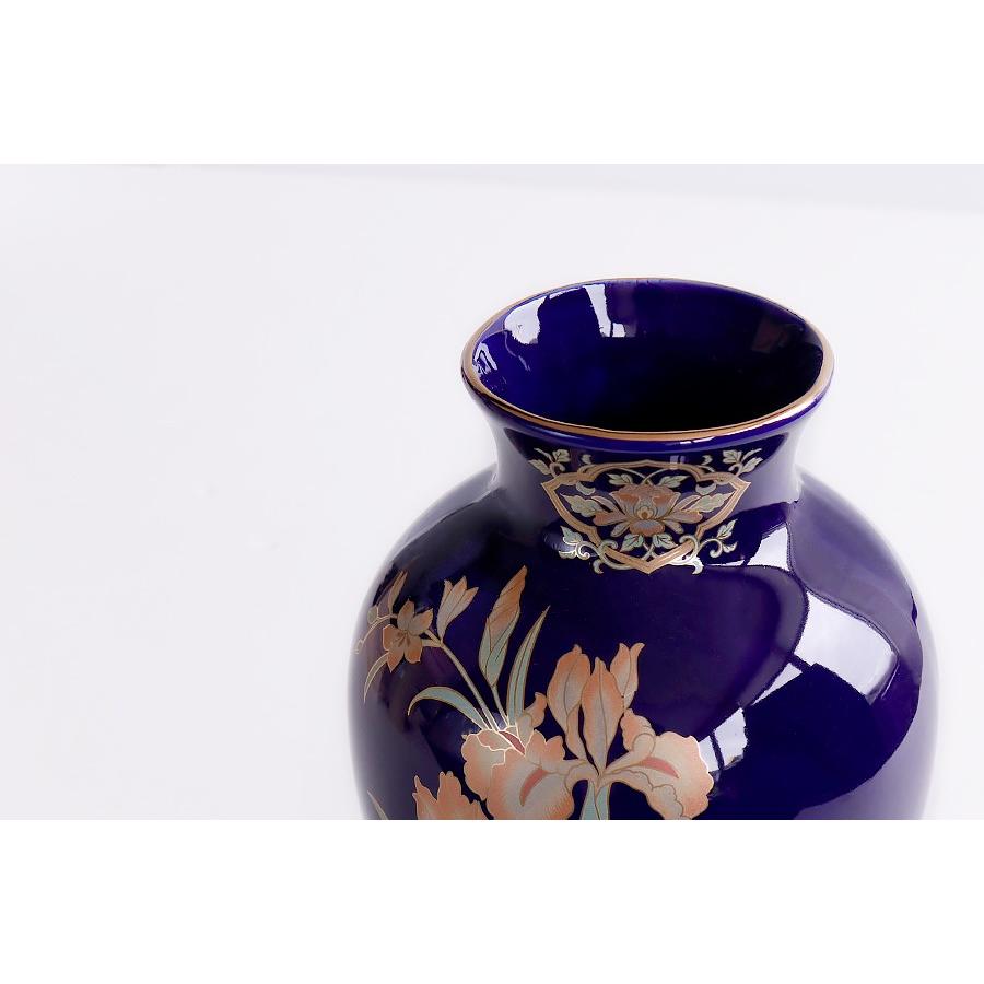 神棚 神具 仏具 やまこう 国産 陶器 □ 菖蒲 8寸 瑠璃 □ サイズ約 (cm