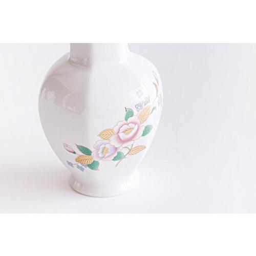 神棚 神具 仏具 やまこう 国産 陶器 □ 花柄六角 5寸 牡丹 □ 2本組