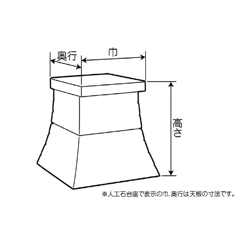 神棚 神具 仏具 やまこう 外宮 台座 □ 人口石台座 3段 天板 神棚 神具 仏具 やまこう 外宮 台座 □ 人口石台座 3段 天板